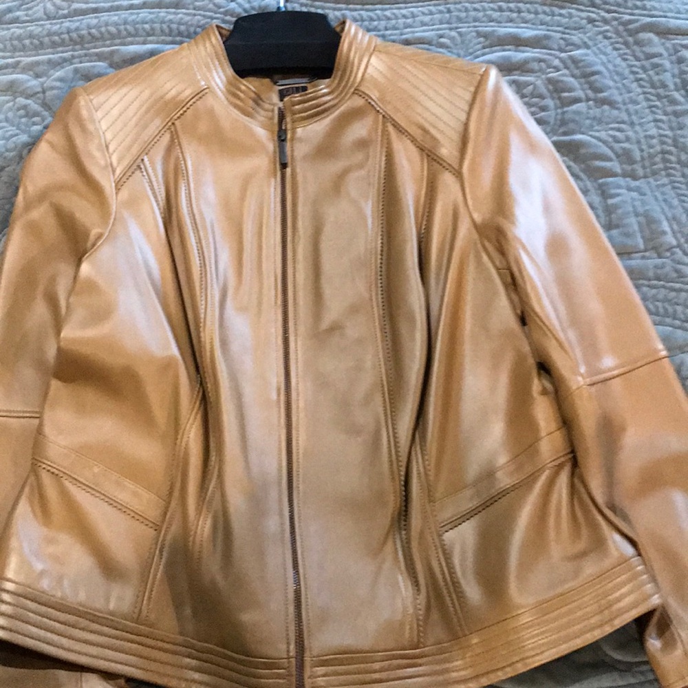 G.I.L.I. Zip front Leather Jacket